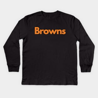 browns Kids Long Sleeve T-Shirt